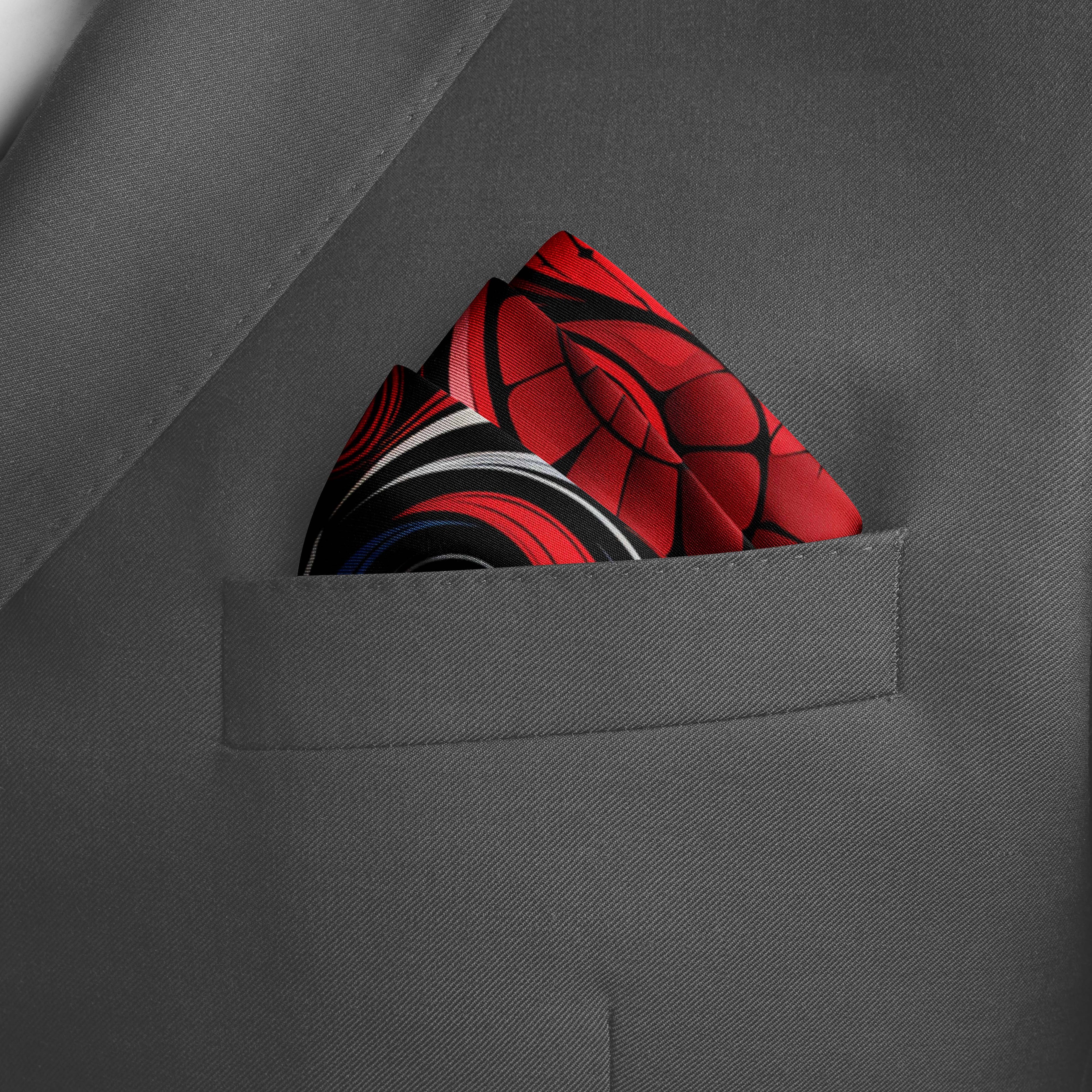 LOVE HEARTS SILK POCKET SQUARE - VALENTINE DAY COLLECTION