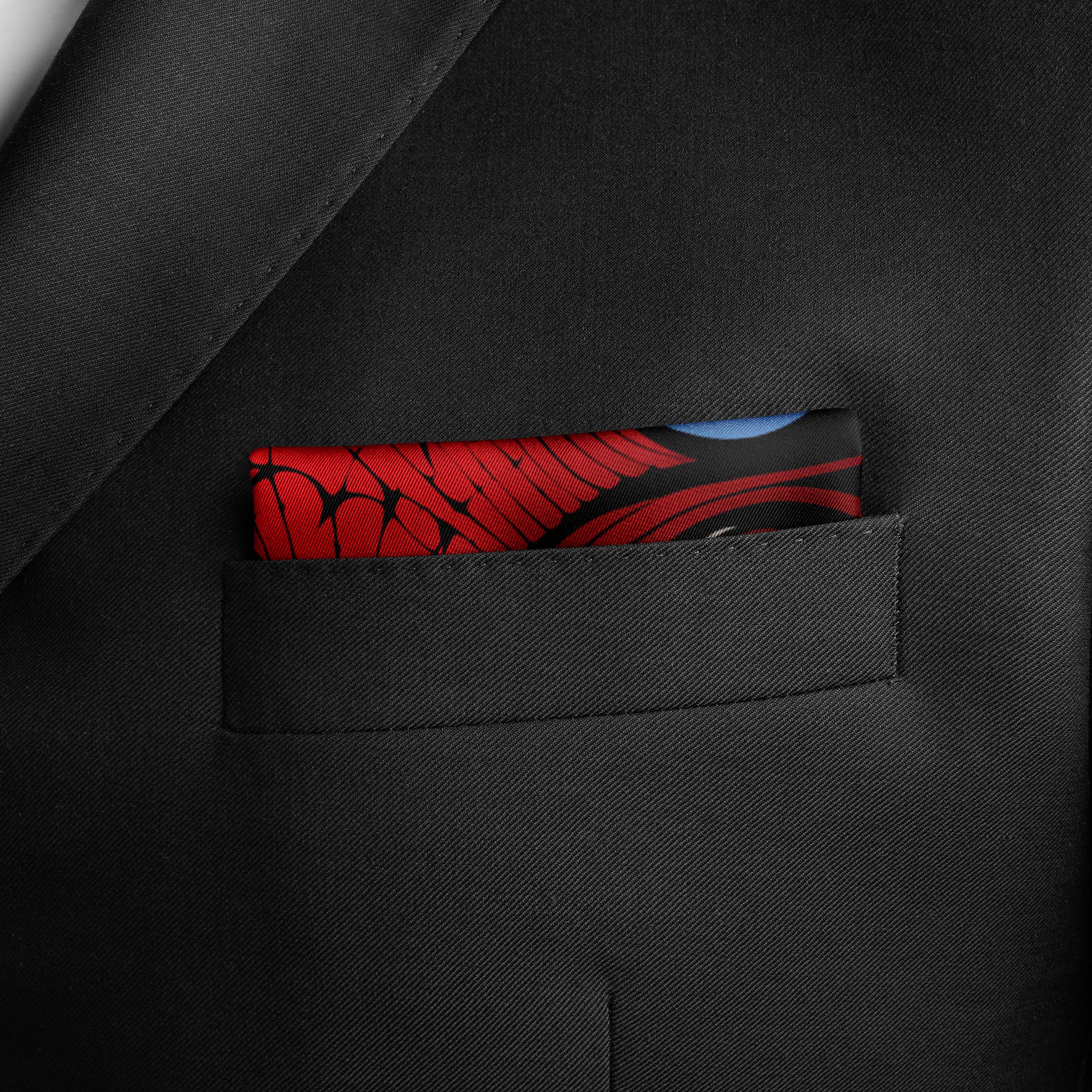 LOVE HEARTS SILK POCKET SQUARE - VALENTINE DAY COLLECTION