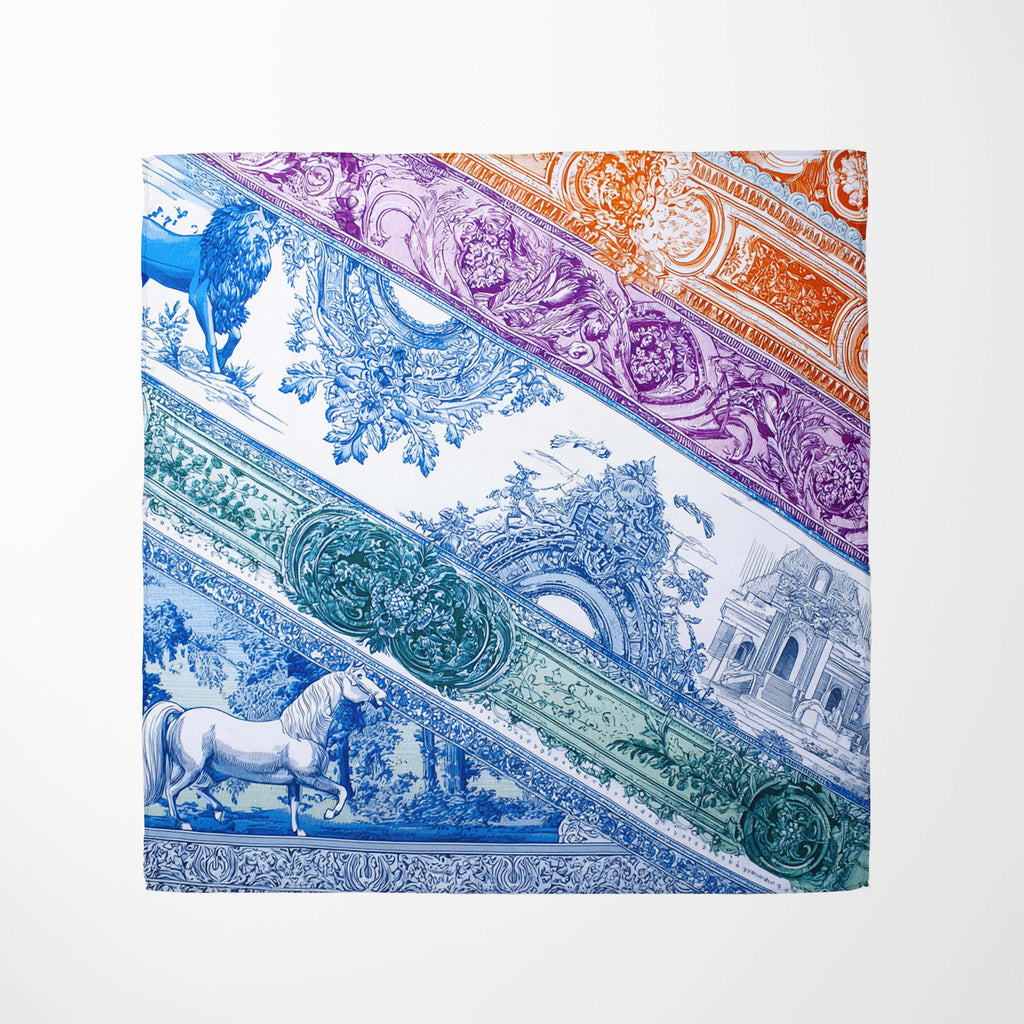 REGAL ETCHINGS SILK HEAD SCARF