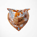 GOLDEN FOLIAGE SILK BANDANA