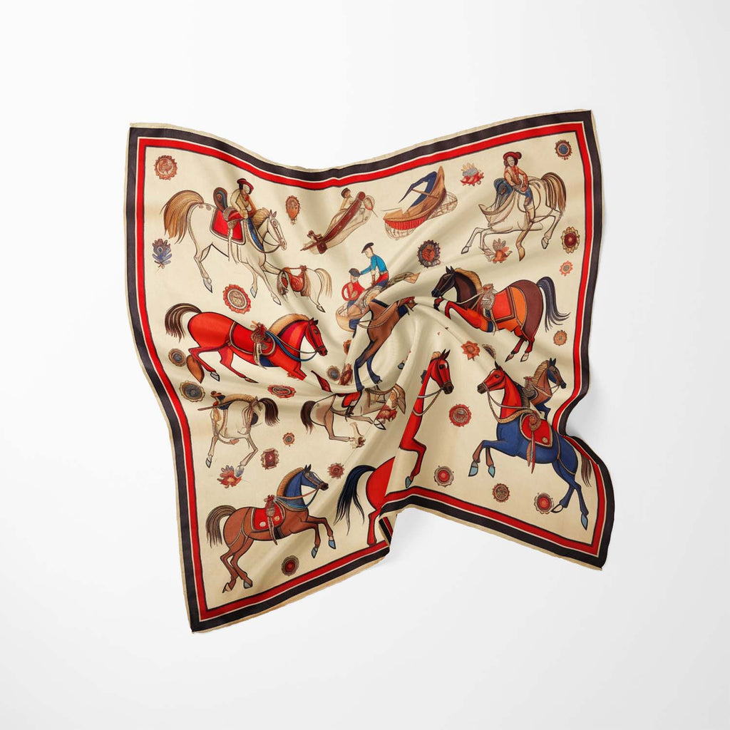EQUESTRIAN PARADE SILK BANDANA