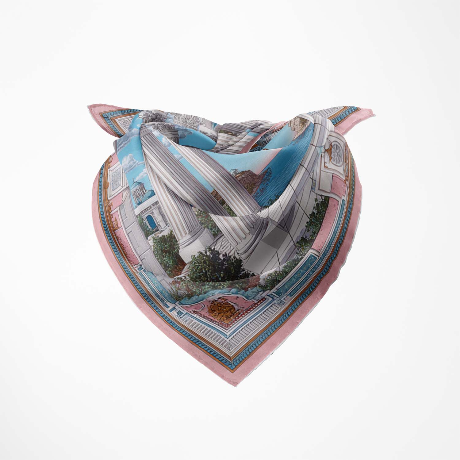 CELESTIAL COURTYARD SILK BANDANA