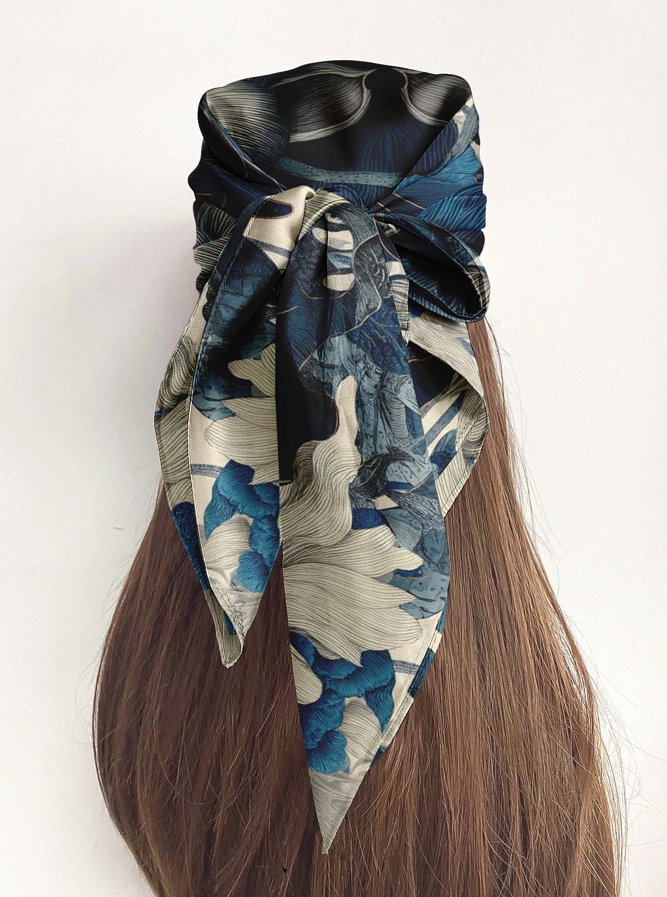 LOTURELLE SILK HEAD SCARF