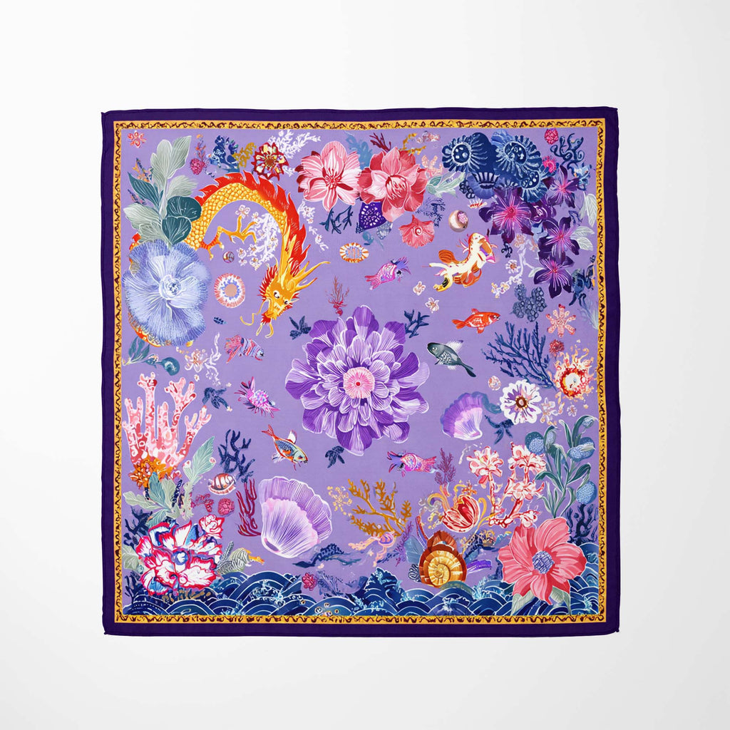 DRAGON BLOOM FANTASIA NECK SCARF