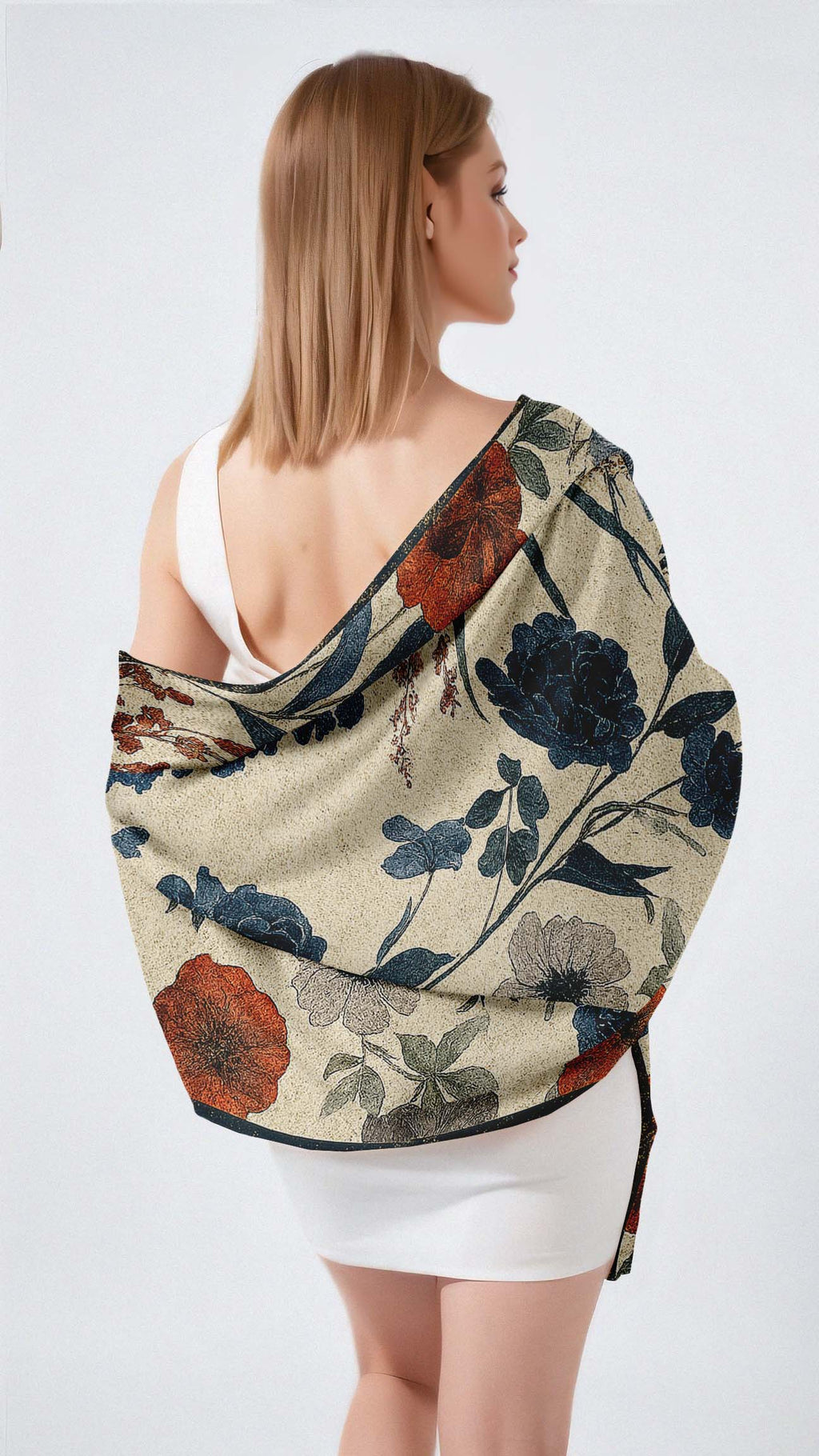 A VIBRANT MANDALA SILK LONG LADIES SCARF