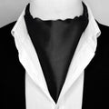 JET BLACK SILK ASCOT – PREMIUM COLLECTION