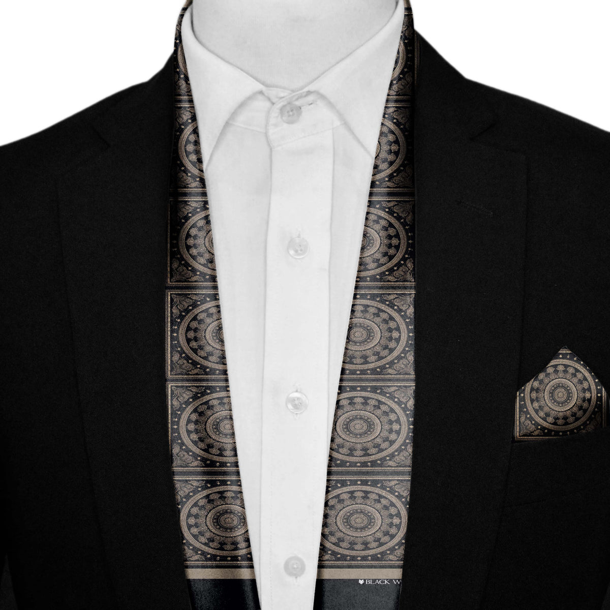 MAJESTIC MEN SCARF AND POCKET SQUARE SET – PREMIUM COLLECTION