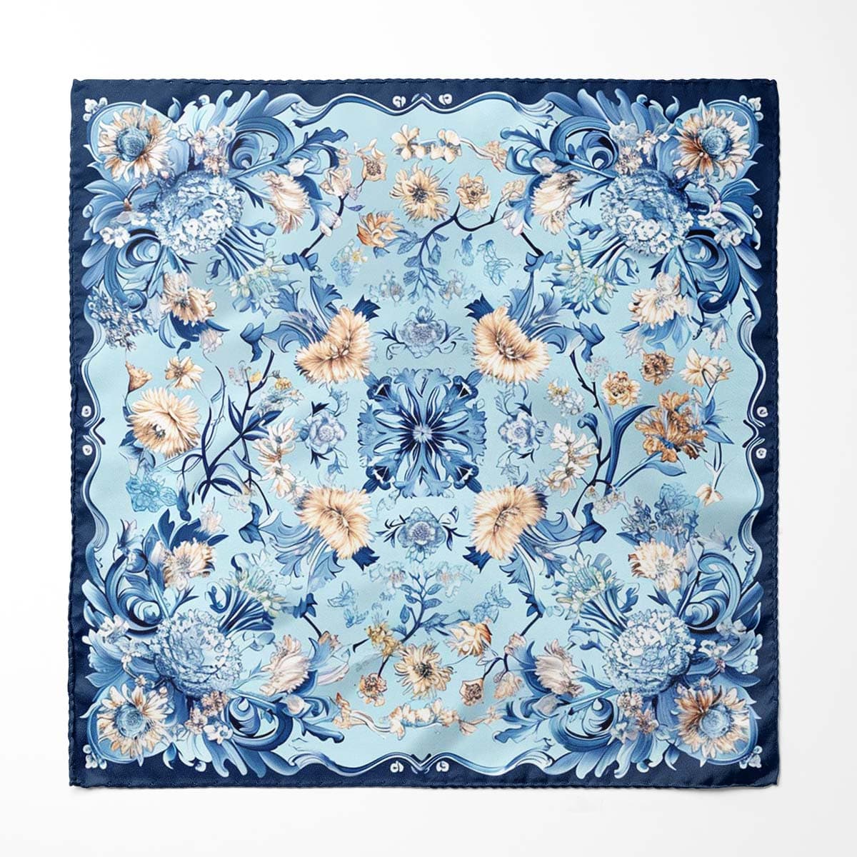 ISFAHAN MOSQUE SILK POCKET SQUARE