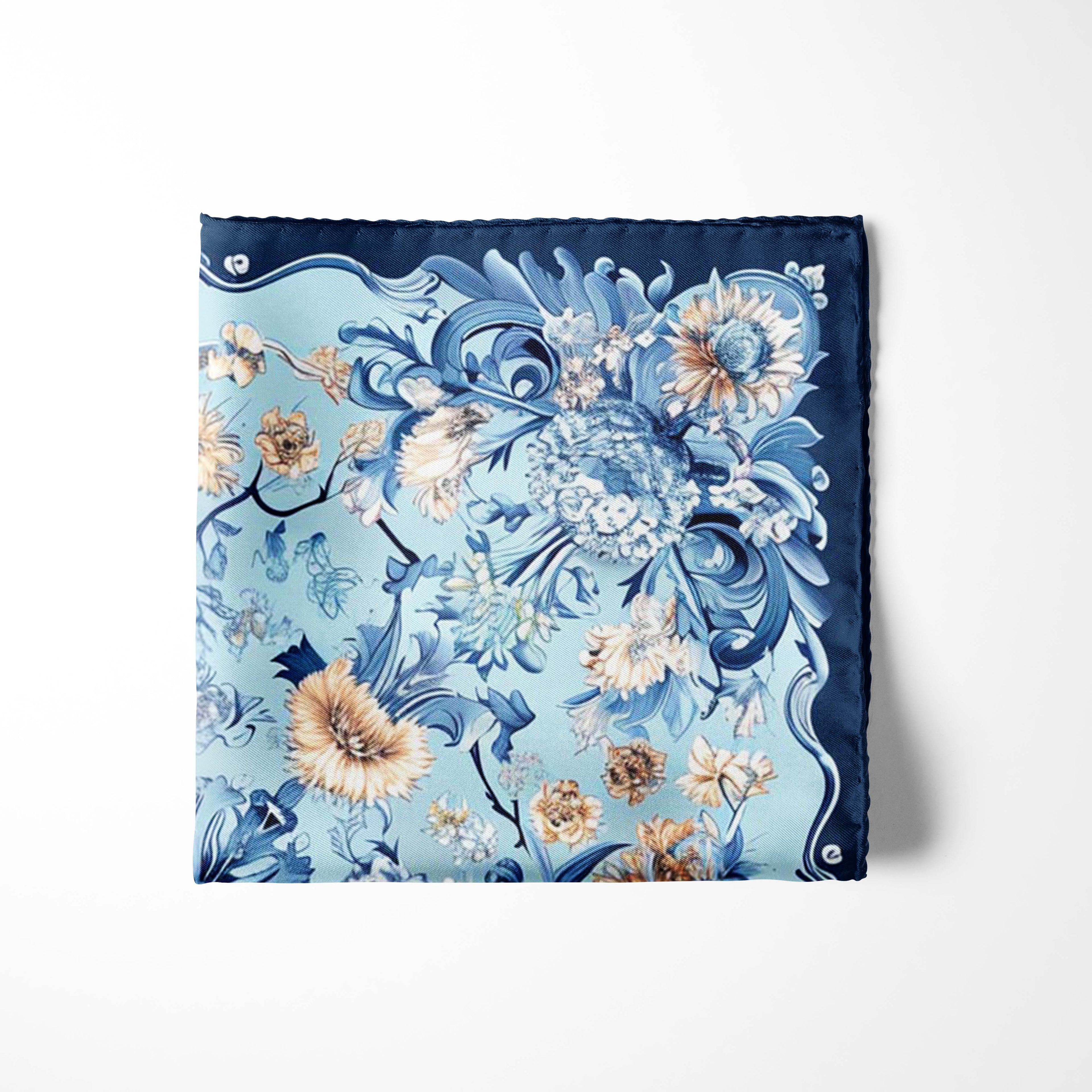 ISFAHAN MOSQUE SILK POCKET SQUARE