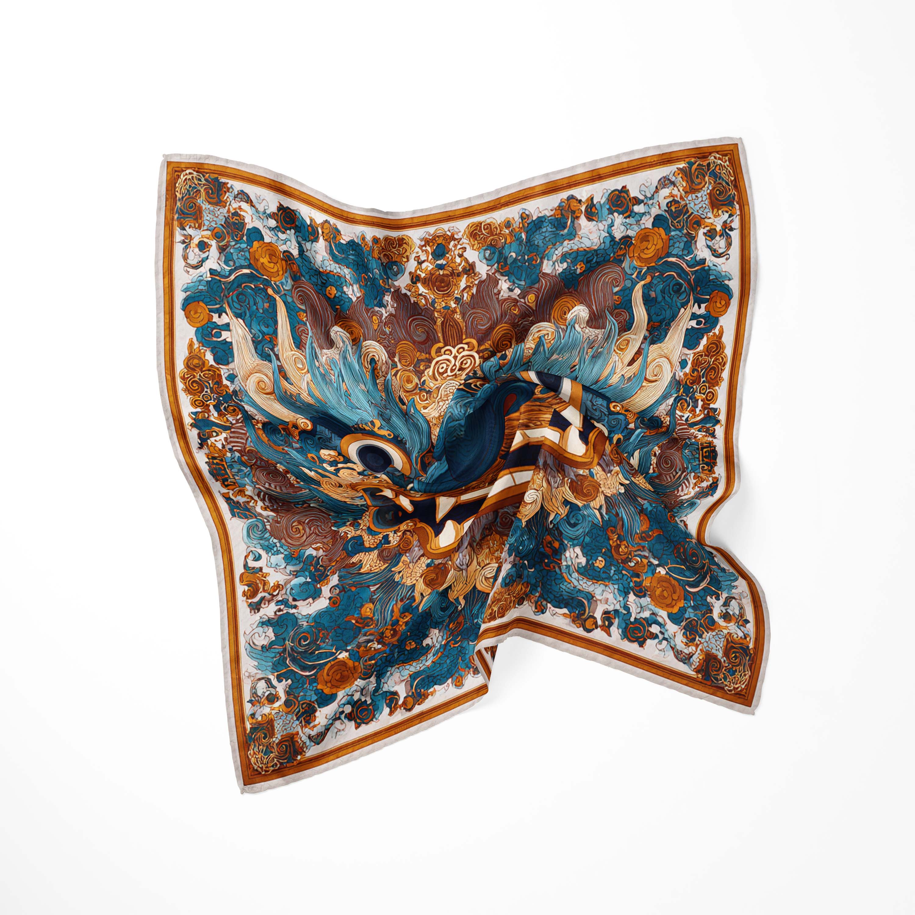 REGAL CELESTIAL DRAGON SILK BANDANA