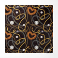 SEAMLESS CHAIN PATTERN SILK POCKET SQUARE