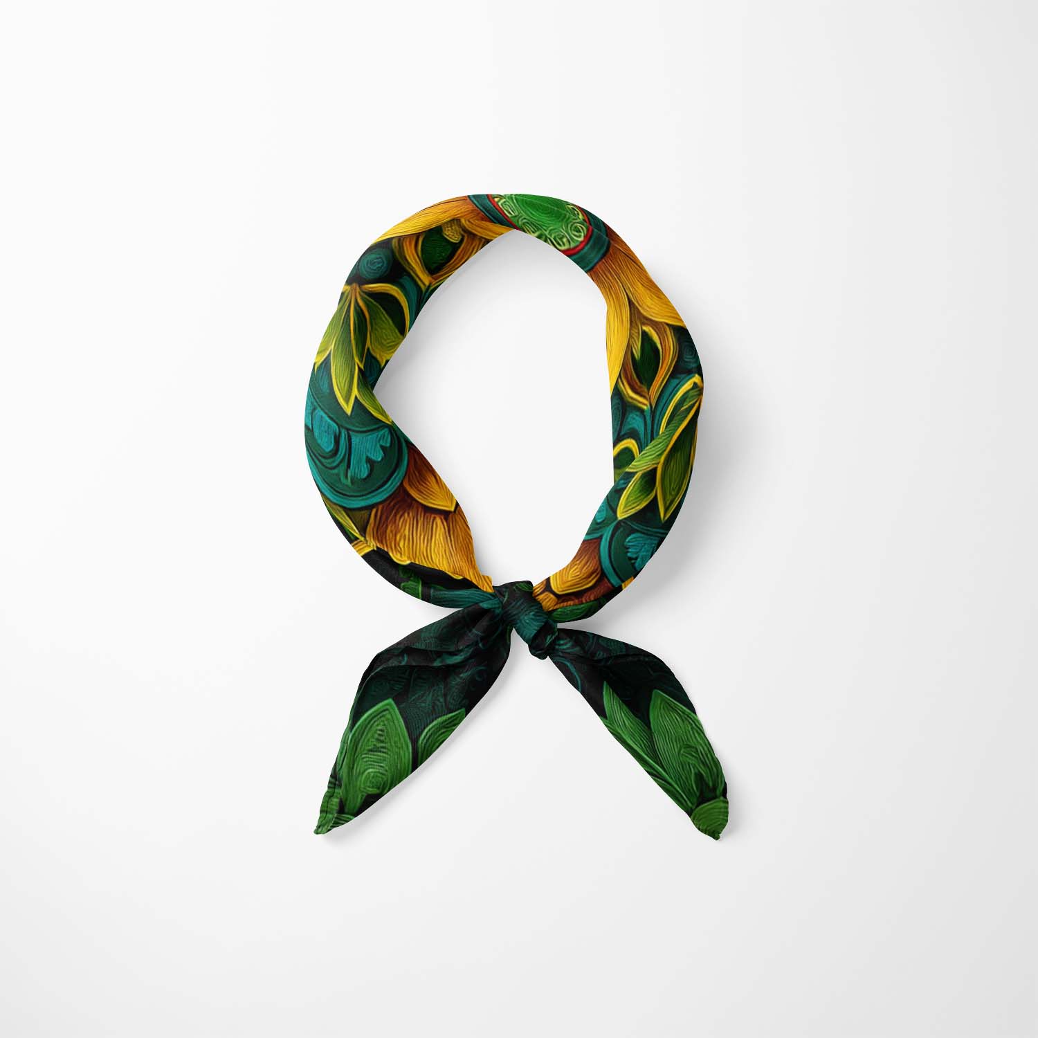 A VIBRANT MANDALA NECK SCARF