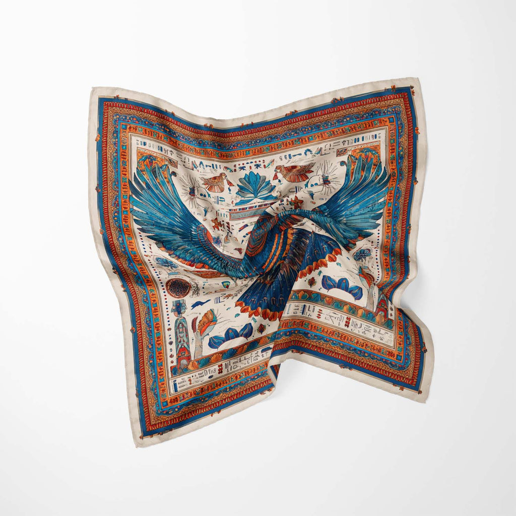 EGYPTIAN EAGLE SILK BANDANA