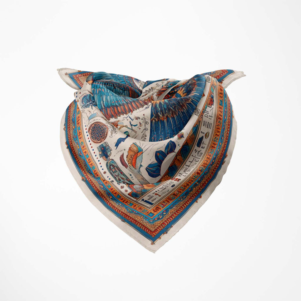 EGYPTIAN EAGLE SILK BANDANA