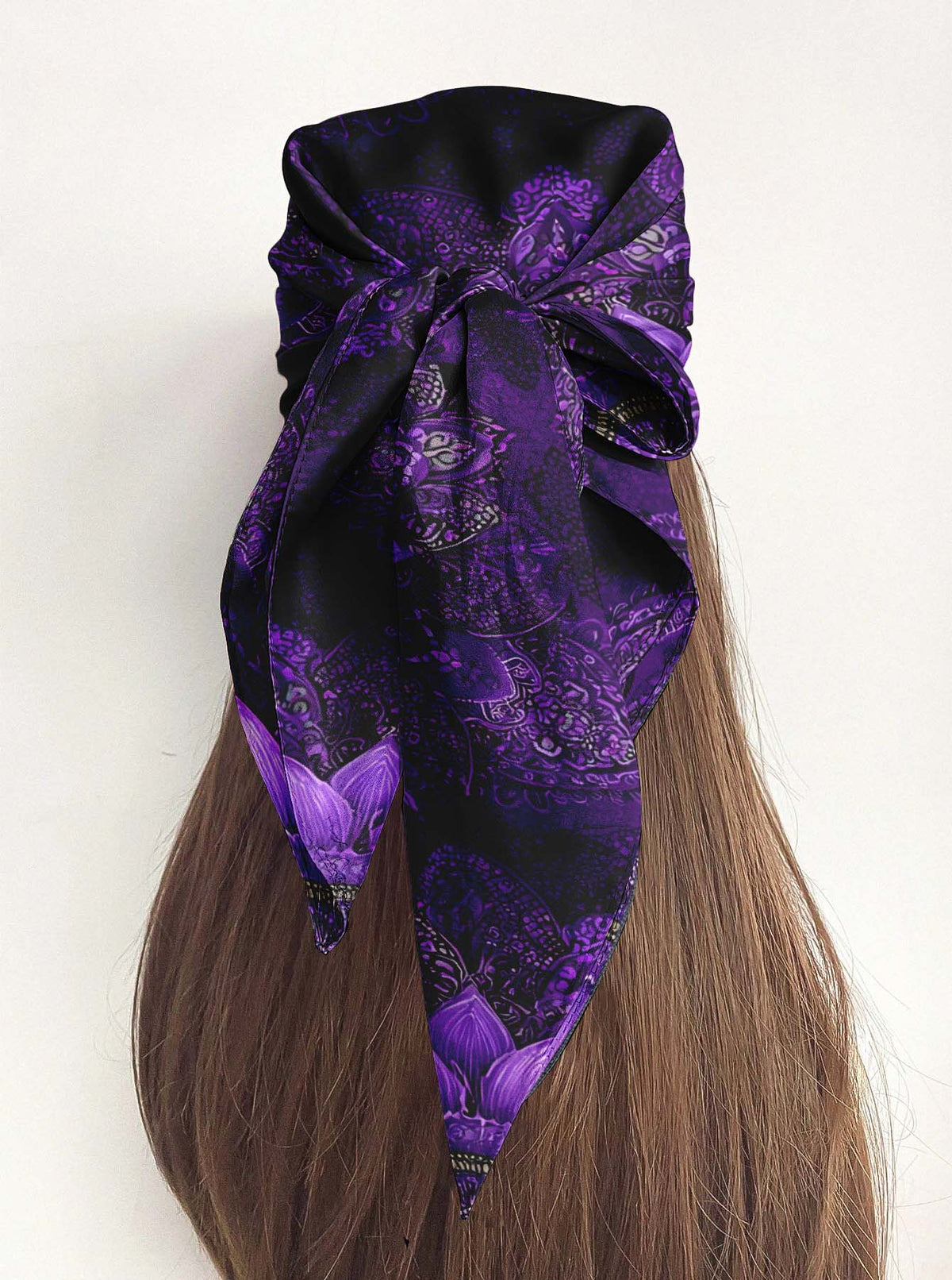 LAVENDARA SILK HEAD SCARF