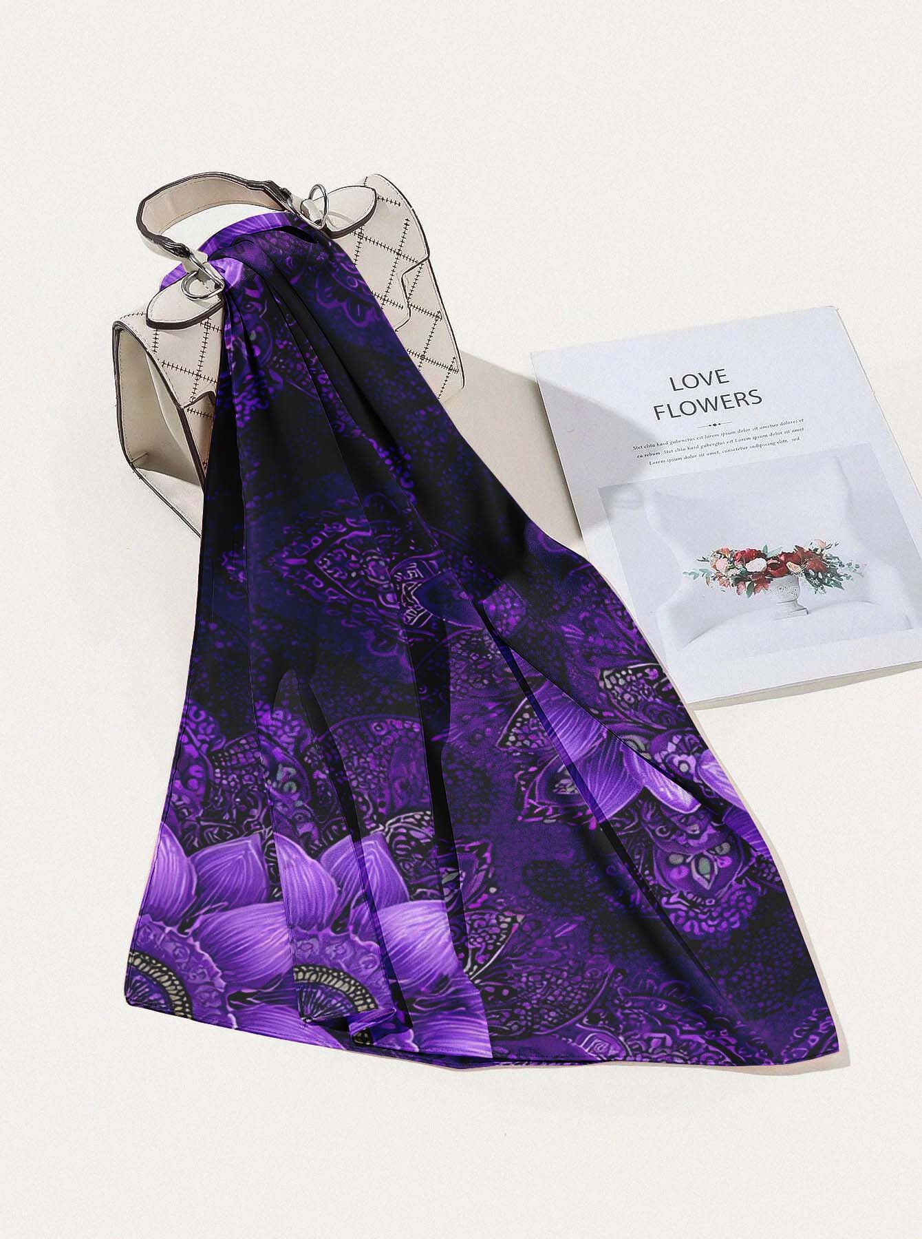 LAVENDARA SILK HEAD SCARF