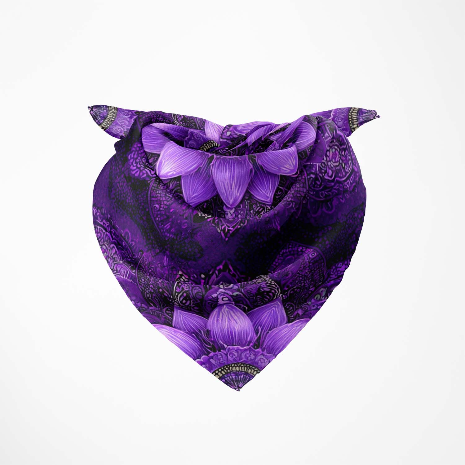 ELEGANT LAVENDER  SILK BANDANA