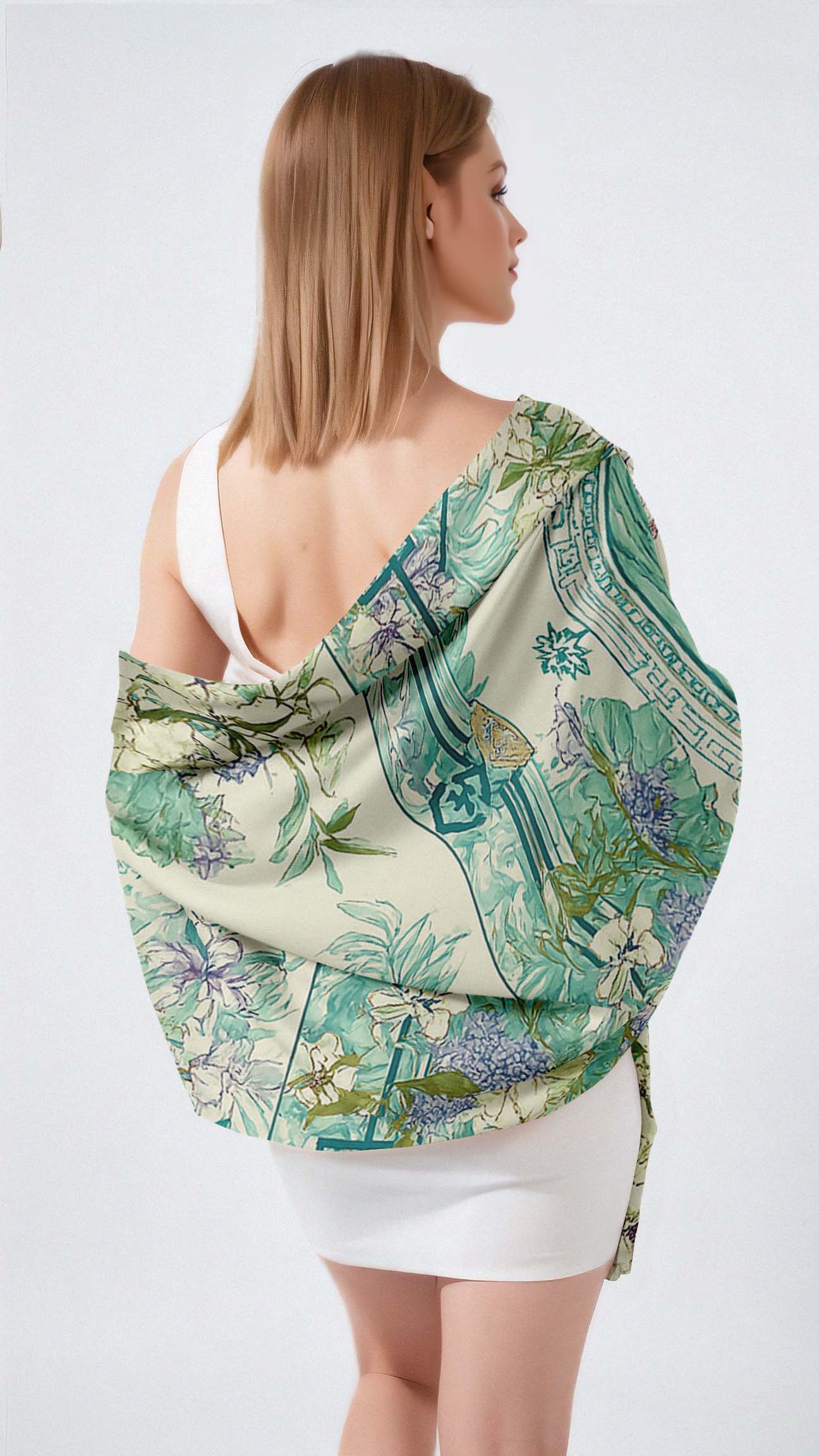ZENORA SILK LONG LADIES SCARF