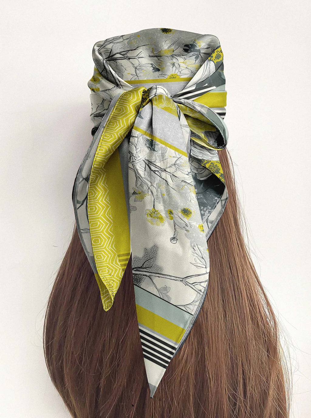 BLOOMVERSE SILK HEAD SCARF