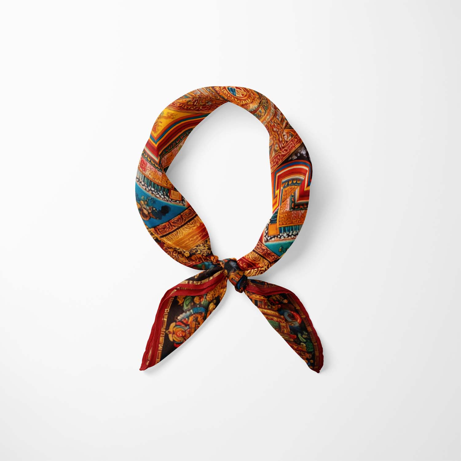 SACRED DHARMA MANDALA NECK SCARF