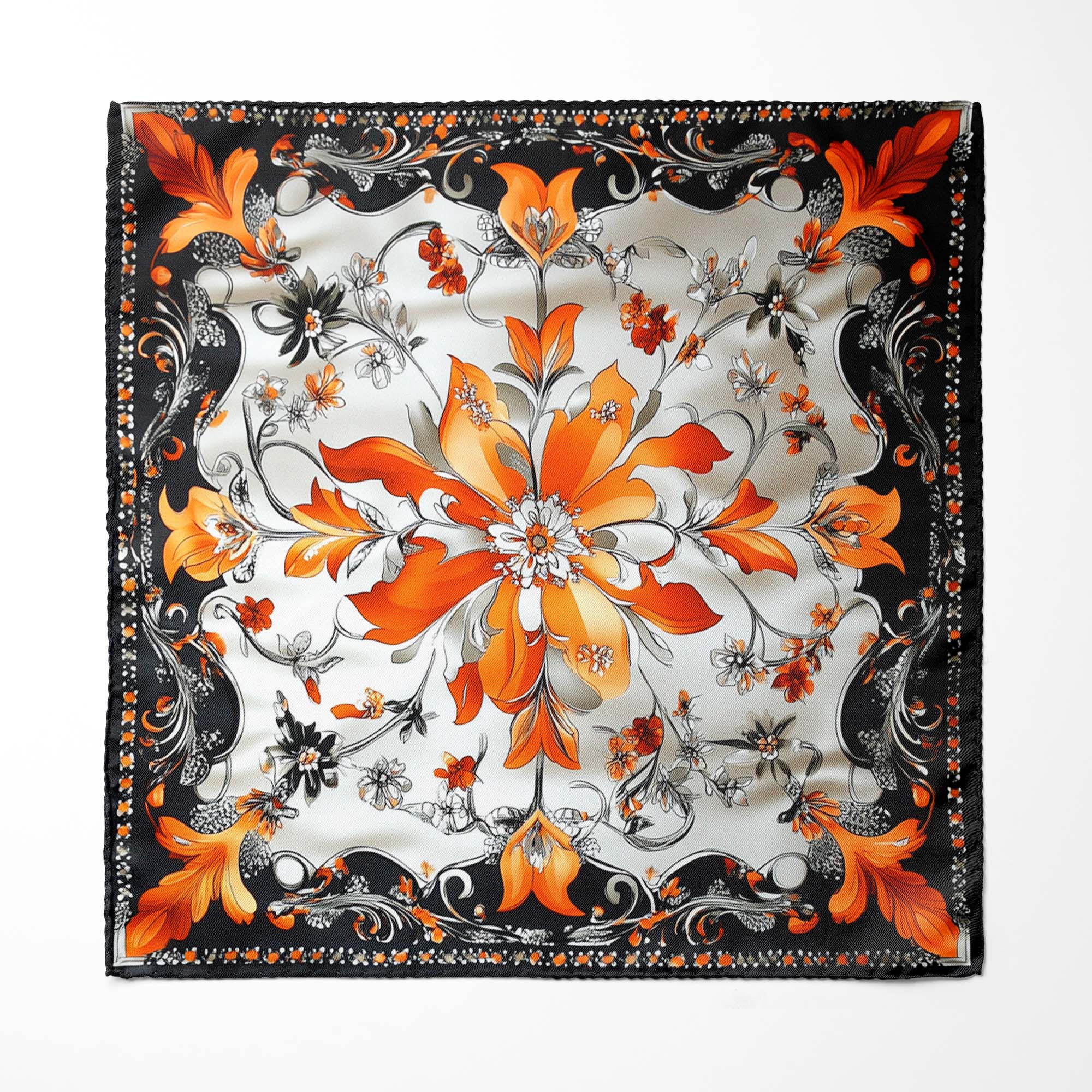 VINTAGE BANDANA SILK POCKET SQUARE