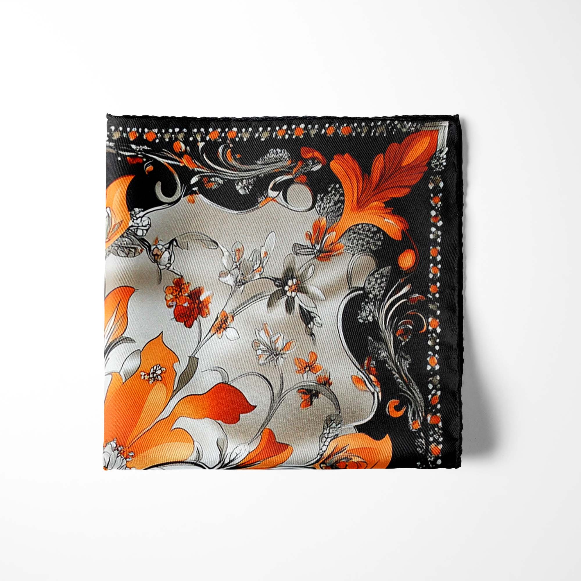 VINTAGE BANDANA SILK POCKET SQUARE