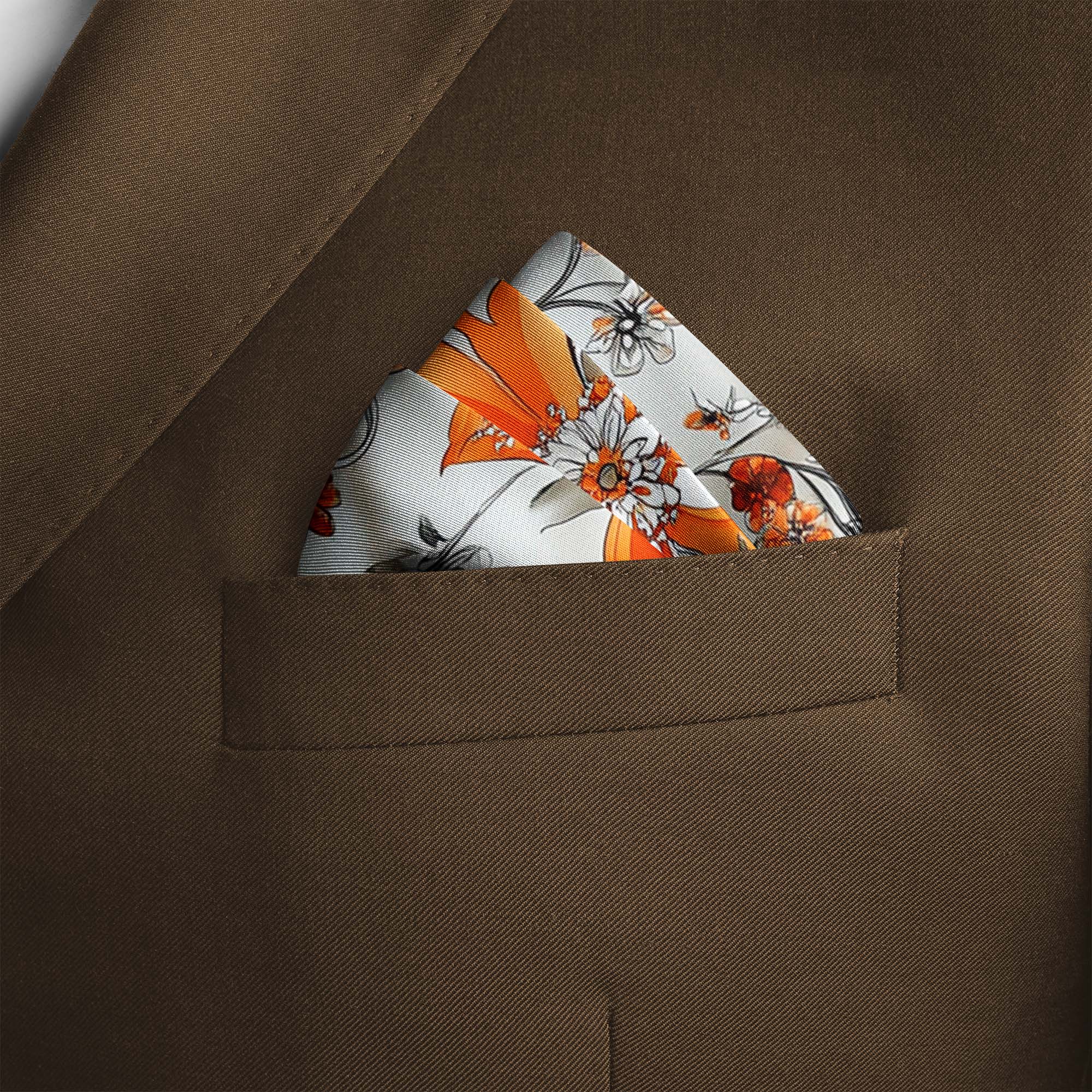 VINTAGE BANDANA SILK POCKET SQUARE