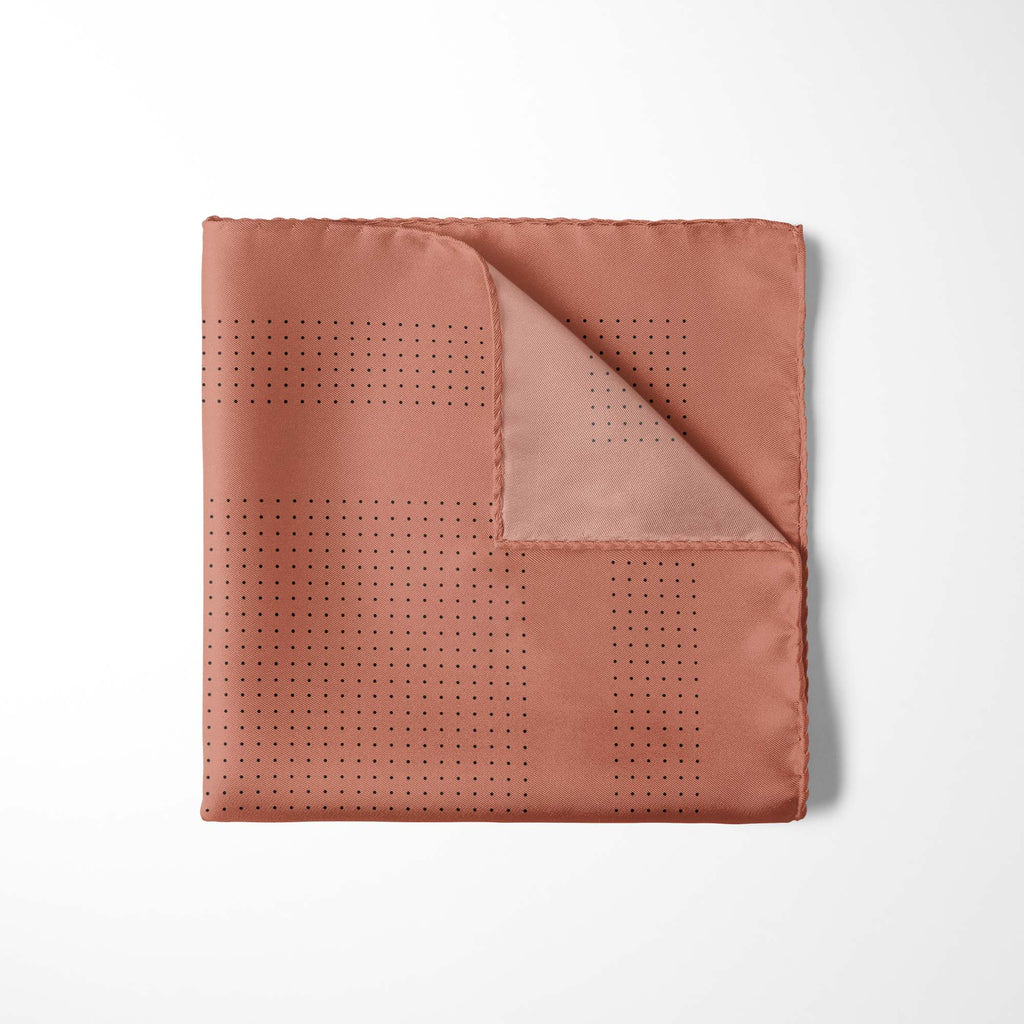 BLUSH DOT SILK POCKET SQUARE