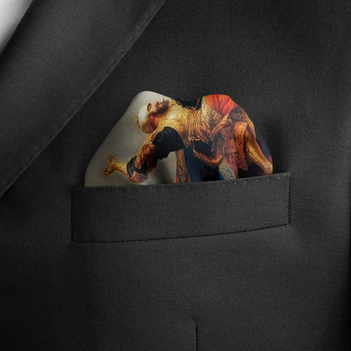 TURKIC ORIGIN SILK POCKET SQUARE