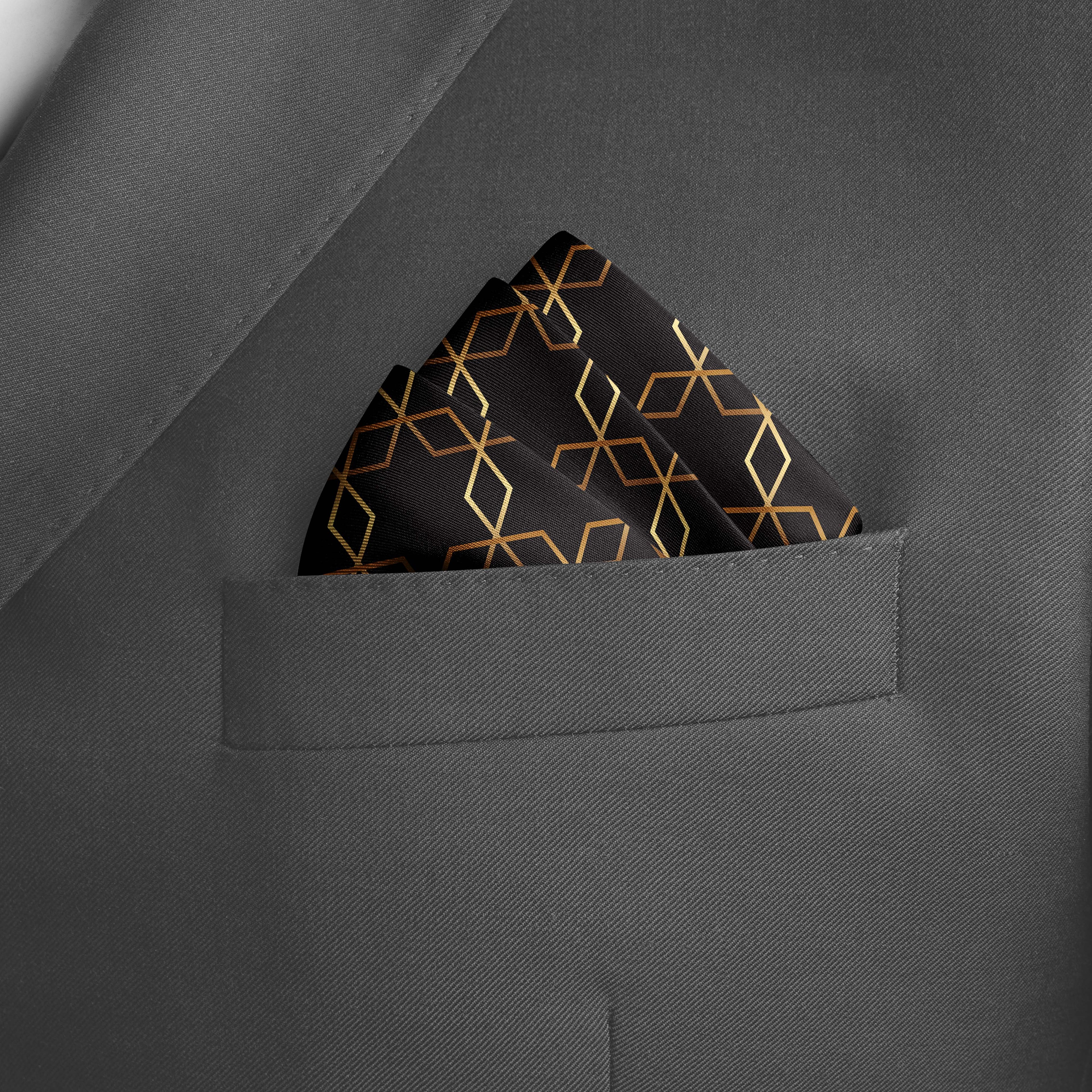 BURBERRY CHOCOLATE SILK POCKET SQUARE