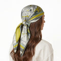 CONTEMPORARY GARDEN MIX SILK HEAD SCARF