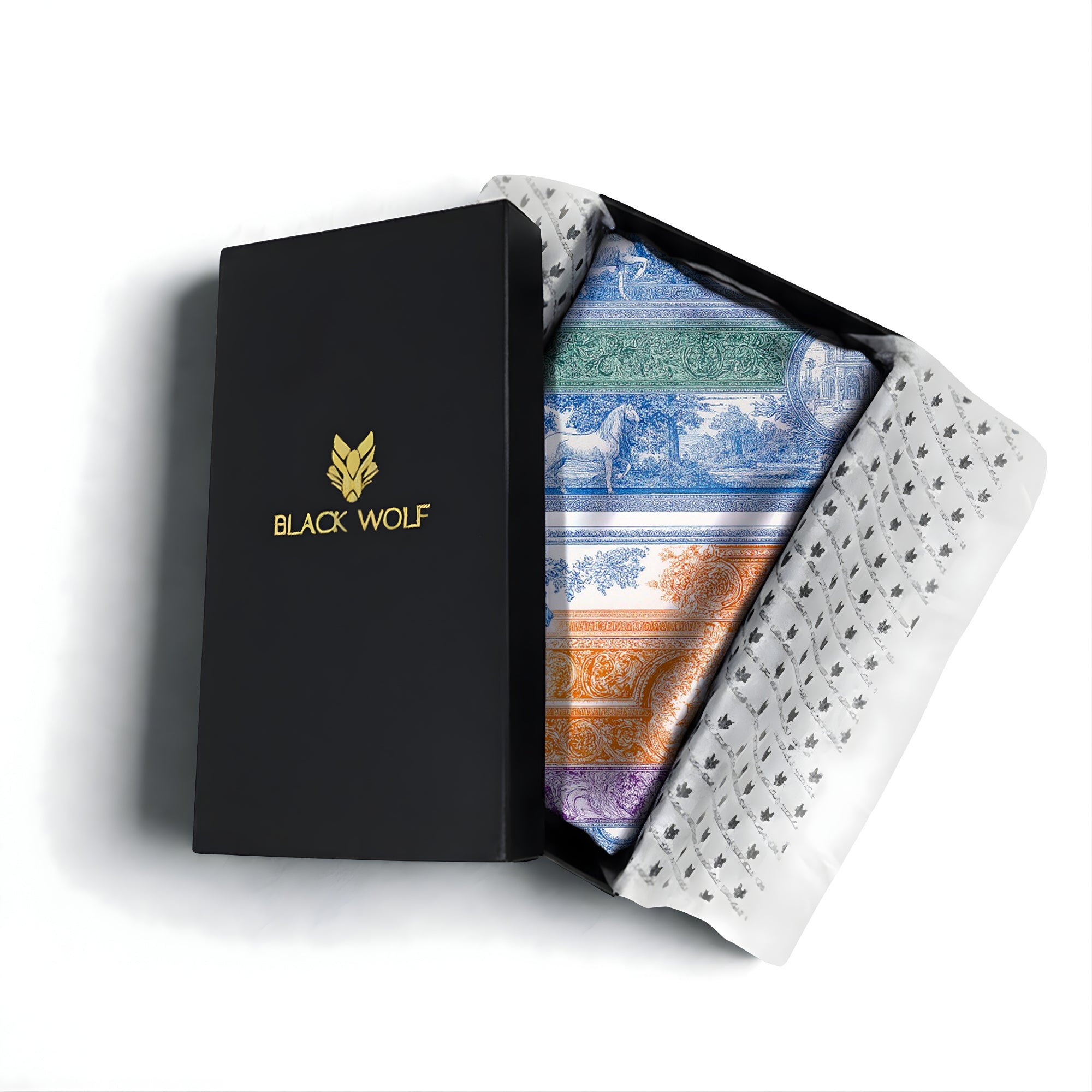 REGAL ETCHINGS SILK LONG LADIES SCARF