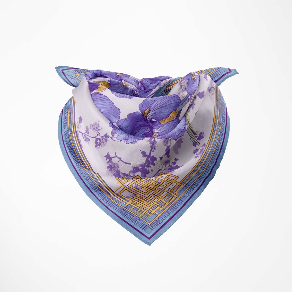 IRIS SILK BANDANA