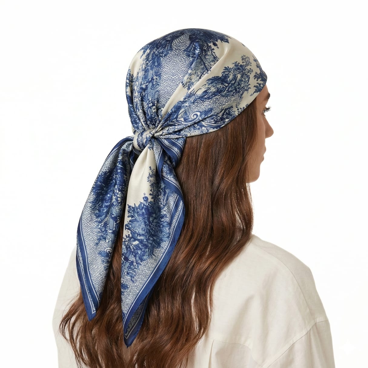 CATHEDRALE SILK HEAD SCARF