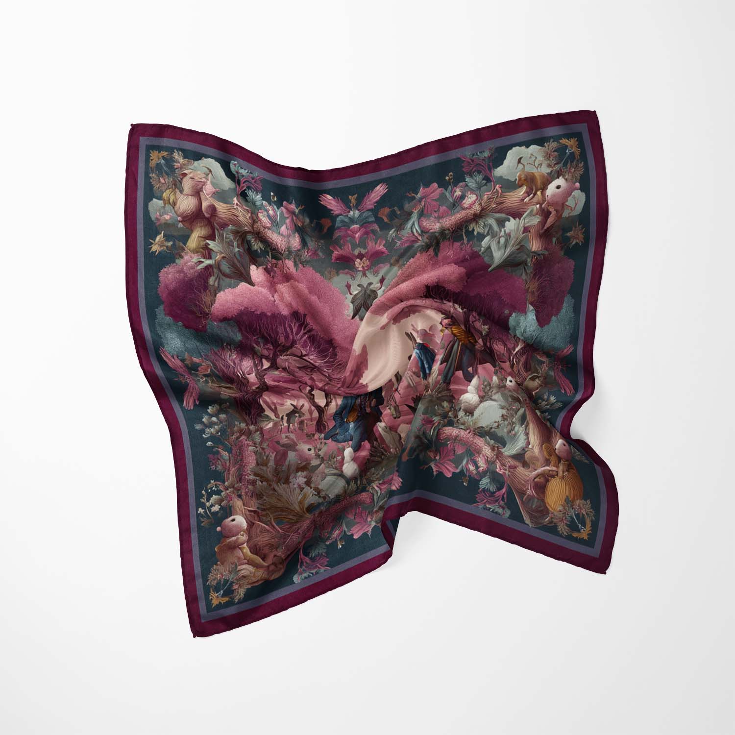 ENCHANTED PARADE SILK BANDANA