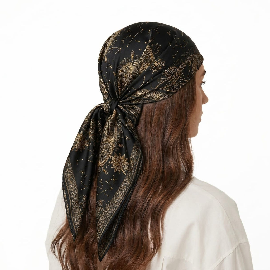 CELESTIA SILK HEAD SCARF