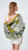 CONTEMPORARY GARDEN MIX SILK LONG LADIES SCARF