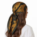 CELESTIAL GOLD SILK HEAD SCARF