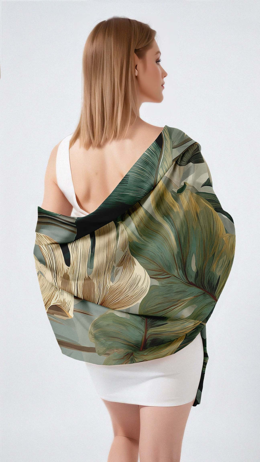 LLEWELLYN LLOYD SILK LONG LADIES SCARF