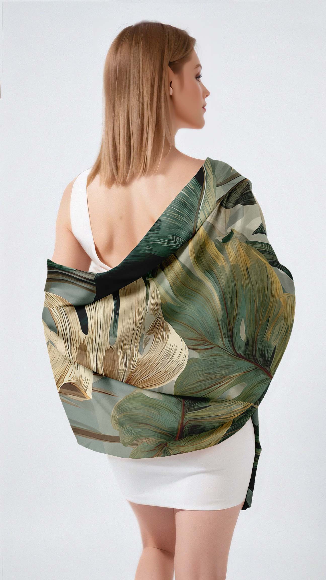 LLEWELLYN LLOYD SILK LONG LADIES SCARF