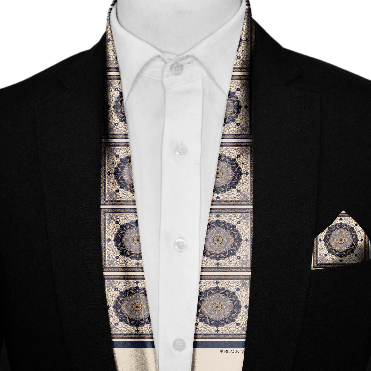 BARADINE MEN SCARF AND POCKET SQUARE SET – PREMIUM COLLECTION
