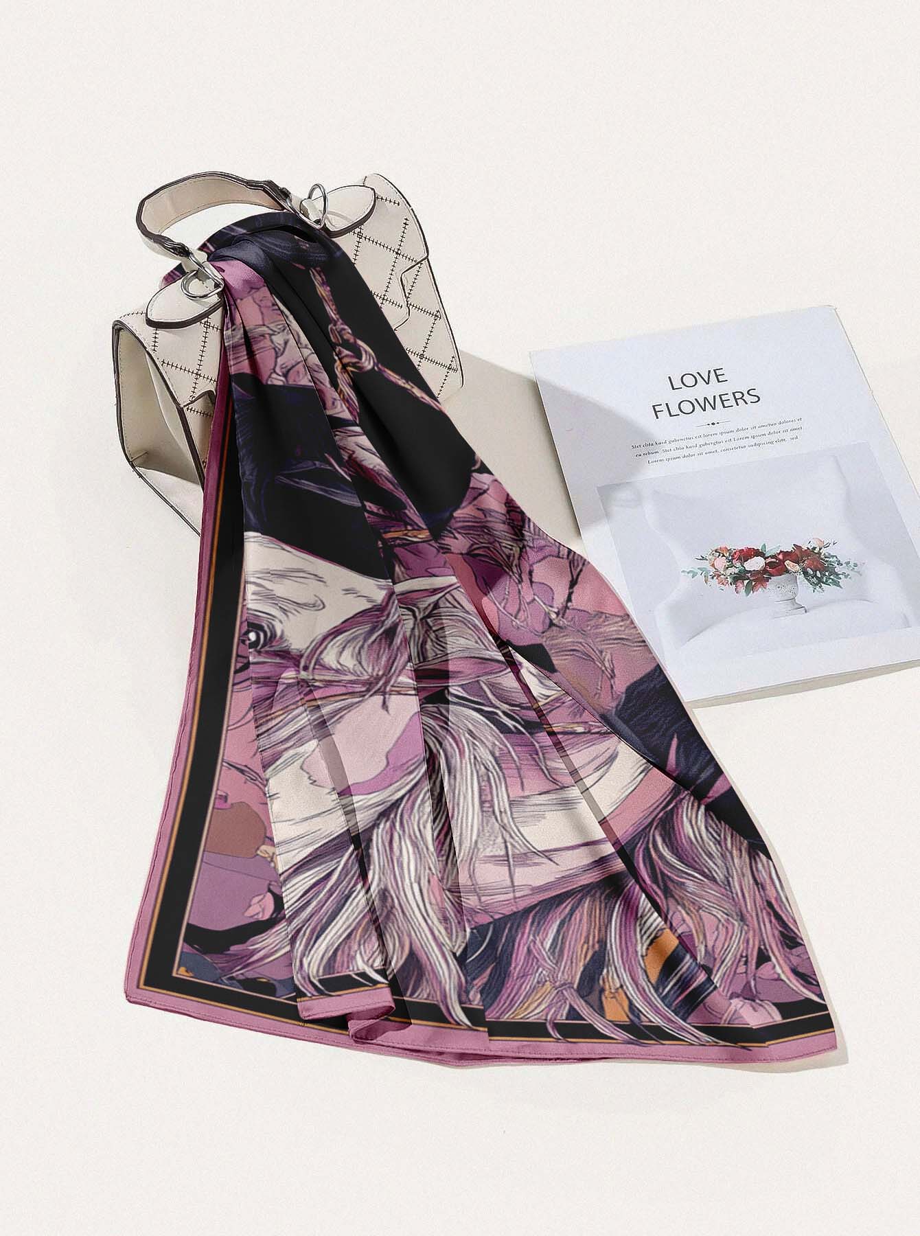 GALLOP SILK HEAD SCARF