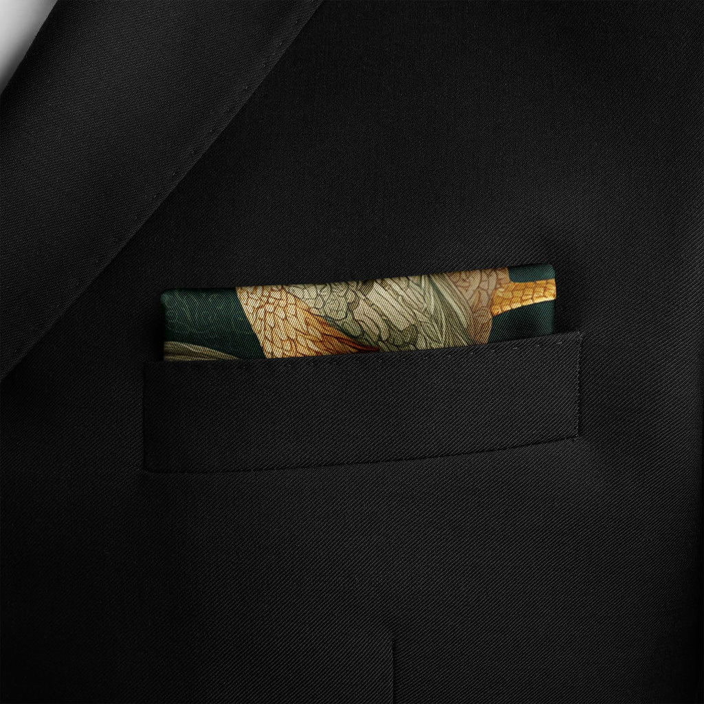 DAWN CREST SILK POCKET SQUARE