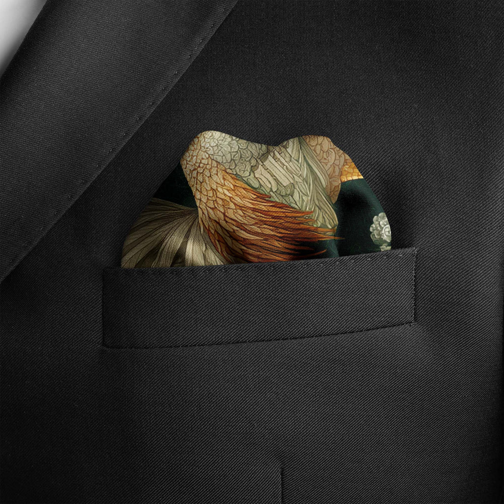 DAWN CREST SILK POCKET SQUARE