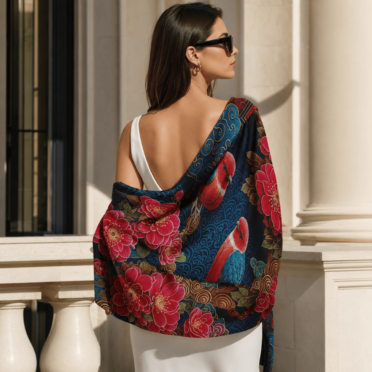 AILYN TUTOR SILK LONG LADIES SCARF