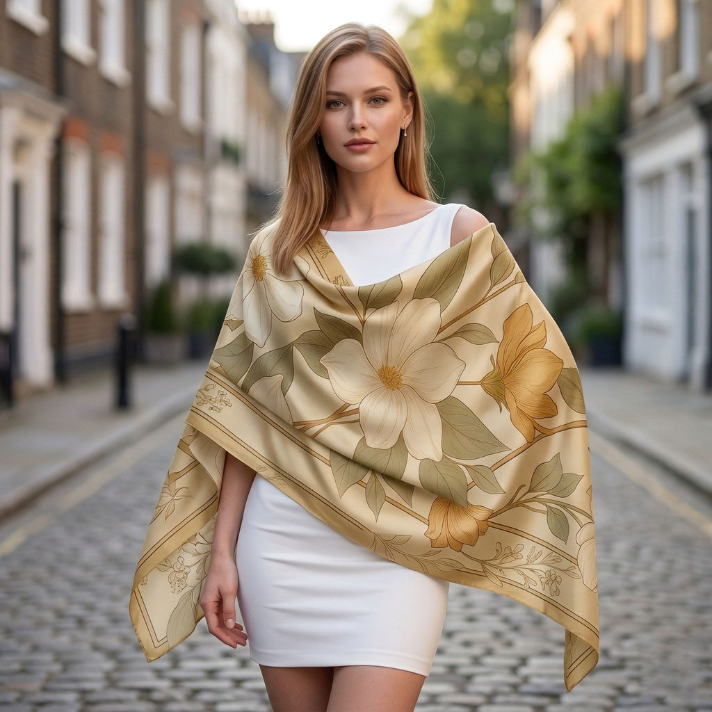 Delicate Love SILK LONG LADIES SCARF