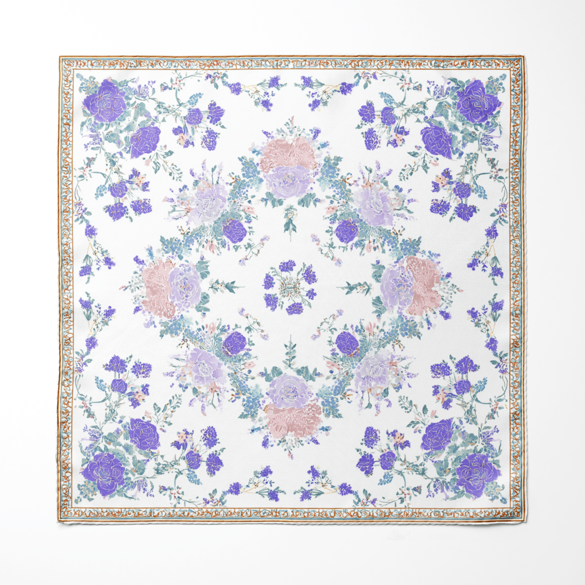 ROSAIRE SILK ASCOT AND POCKET SQUARE SET – PREMIUM COLLECTION