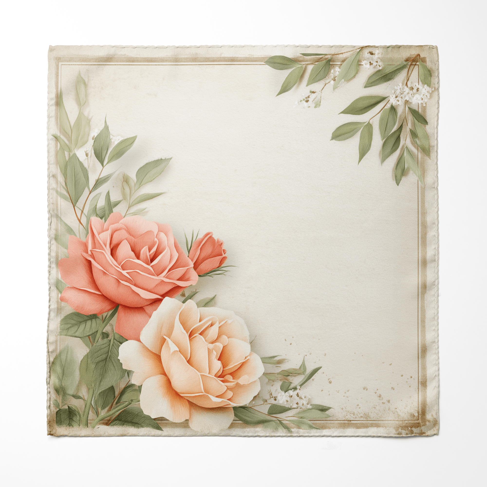 ROSELURE SILK POCKET SQUARE