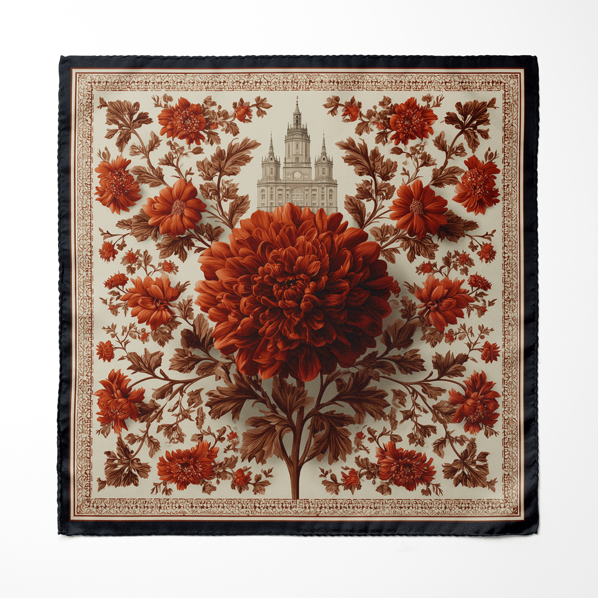 AMARANTH SILK POCKET SQUARE