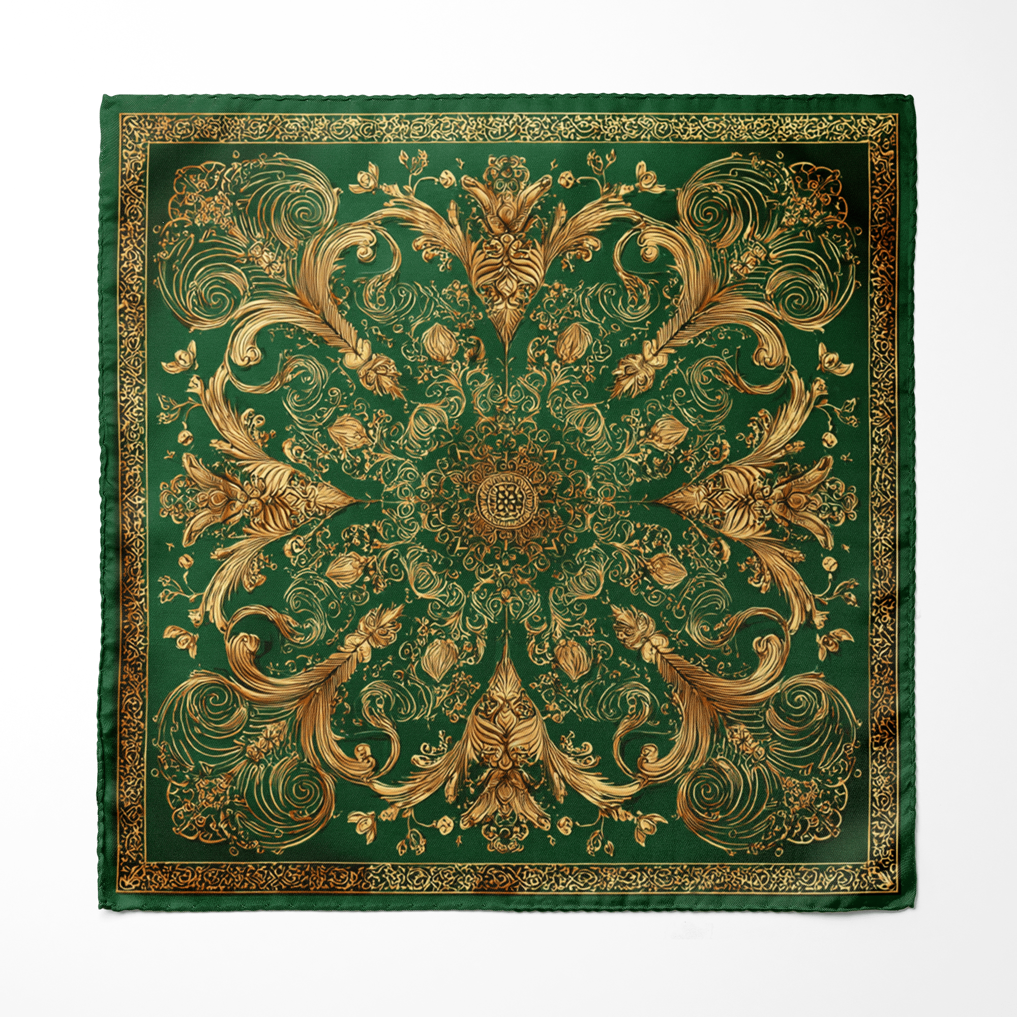 VERIDIAN SILK ASCOT - PREMIUM COLLECTION